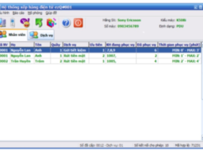 Phần mềm hệ thống HH 801